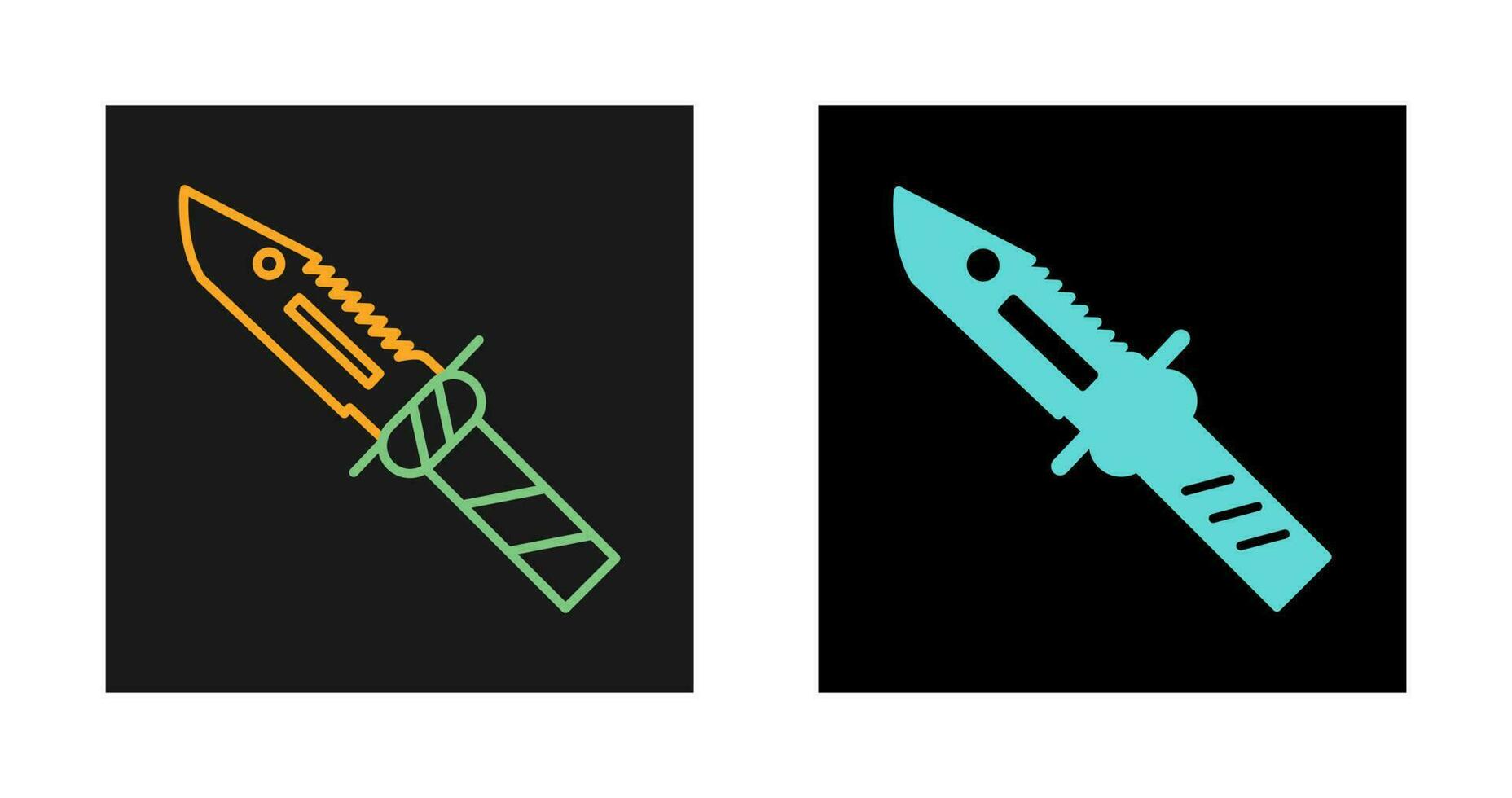 icono de vector de cuchillo