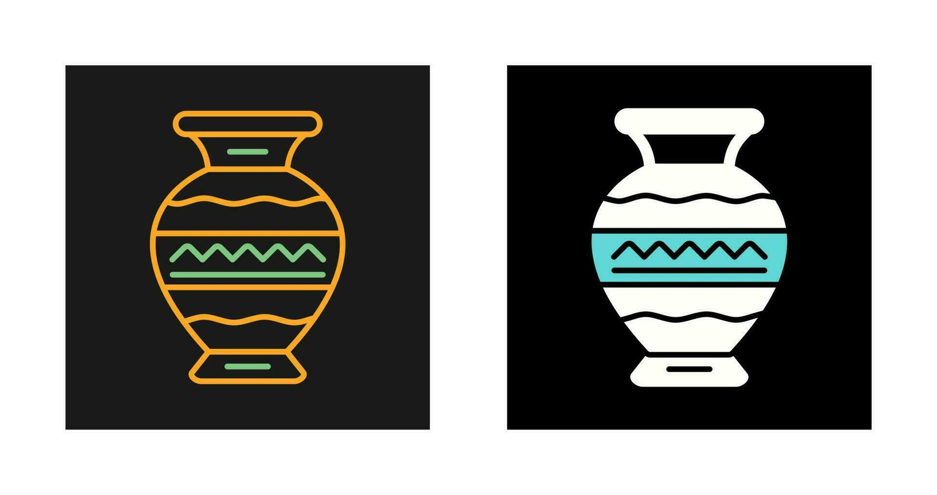 icono de vector de florero