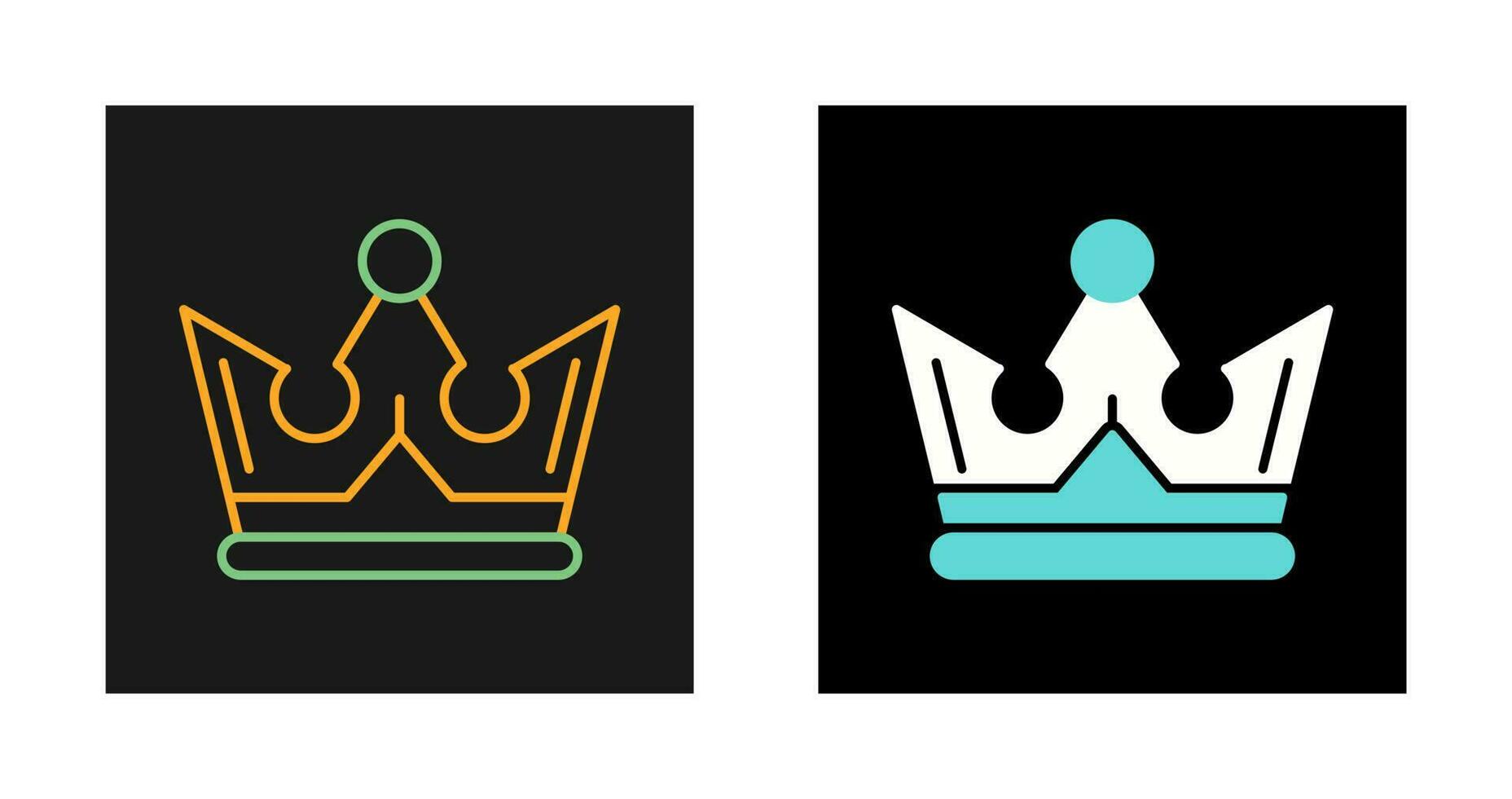 icono de vector de corona