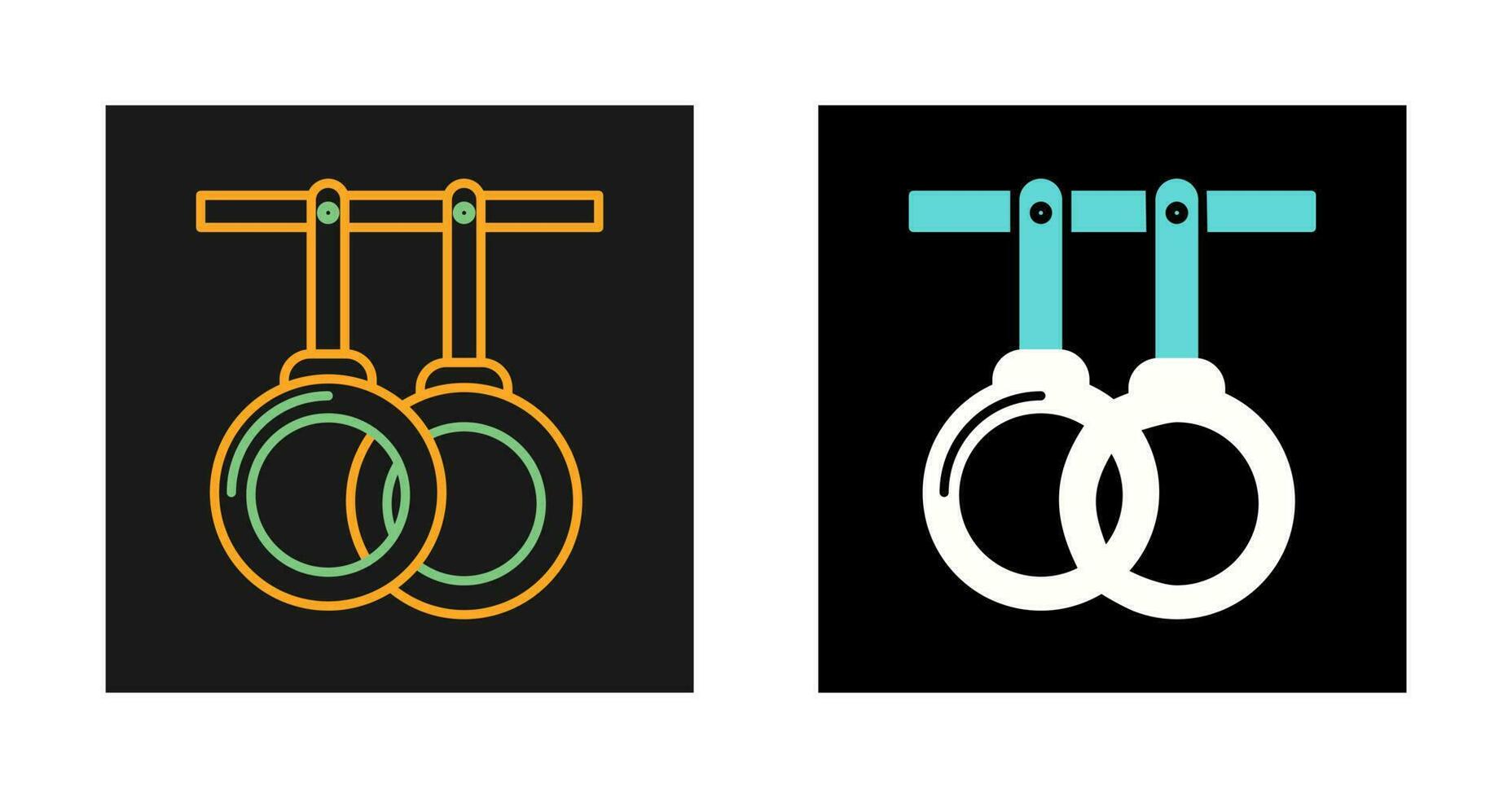 Gym Rings Vector Icon