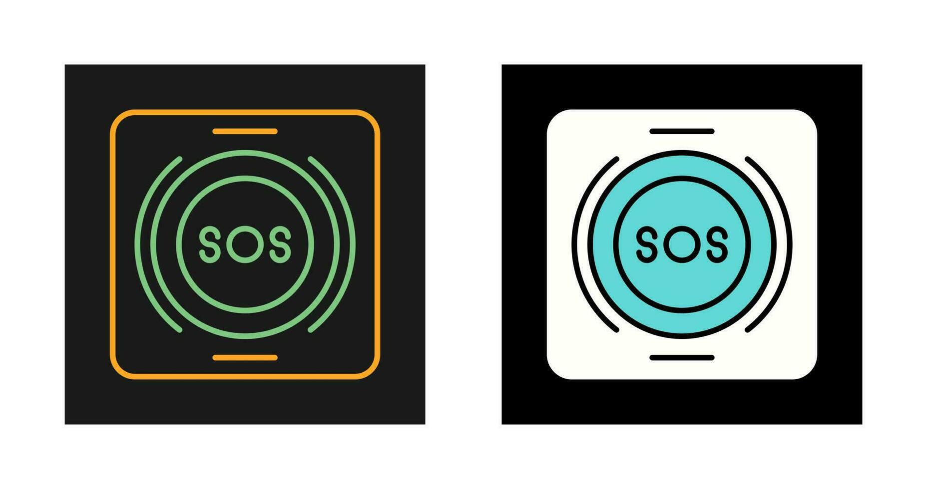 Emergency Button Vector Icon