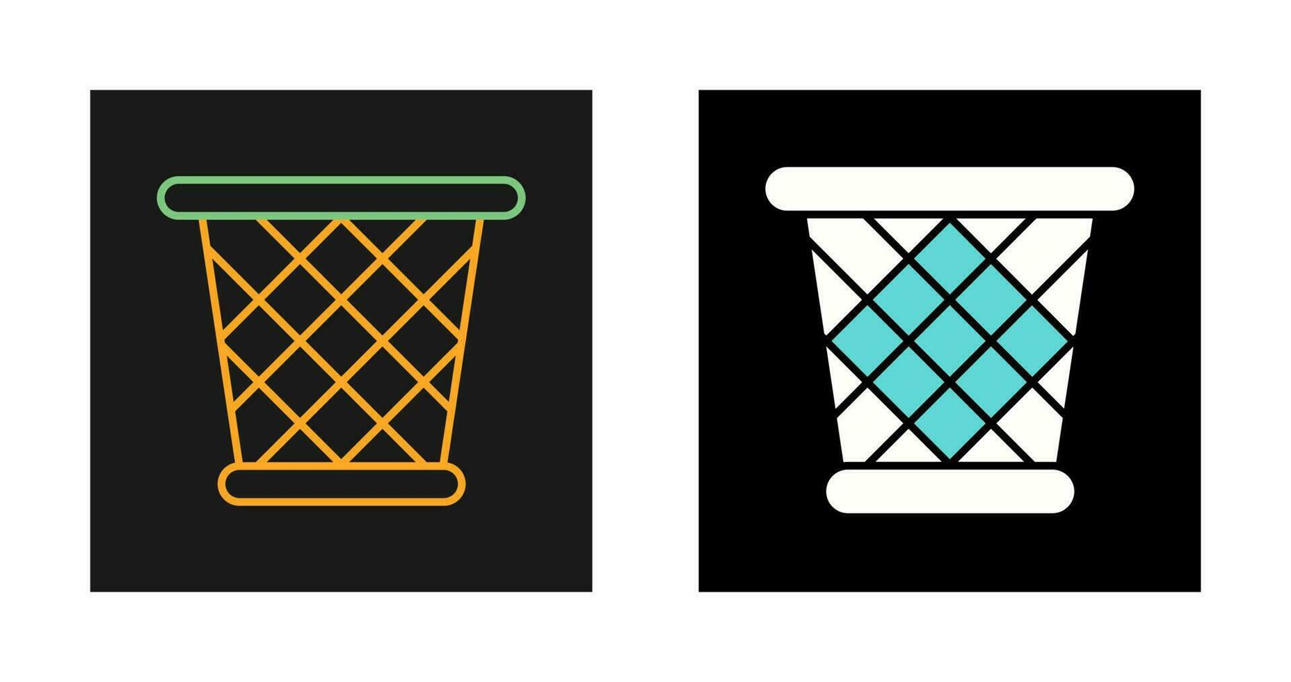 Paper Bin Vector Icon