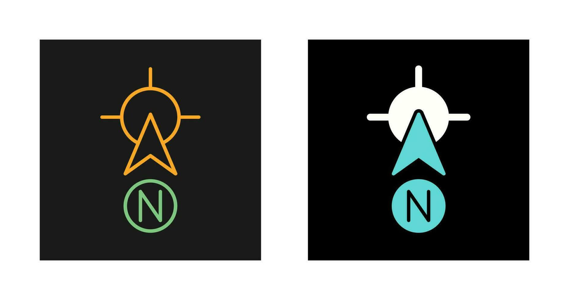 North Vector Icon