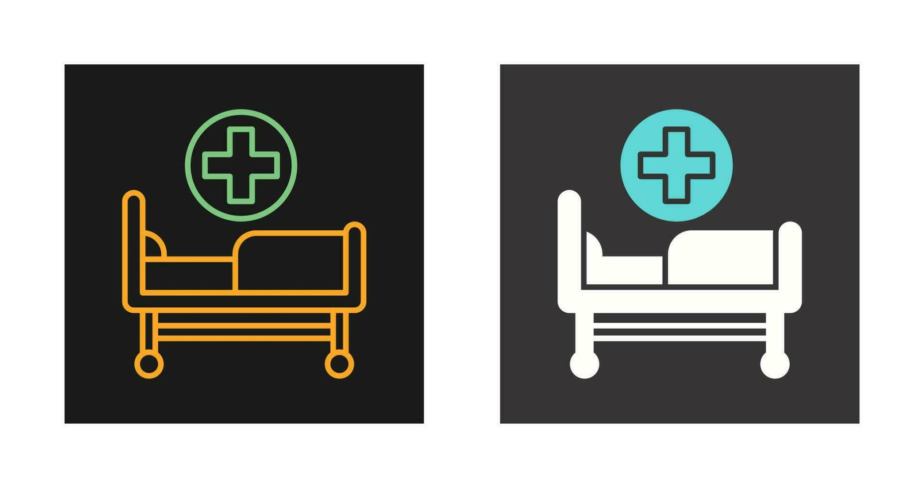 Hospital Bed Vector Icon