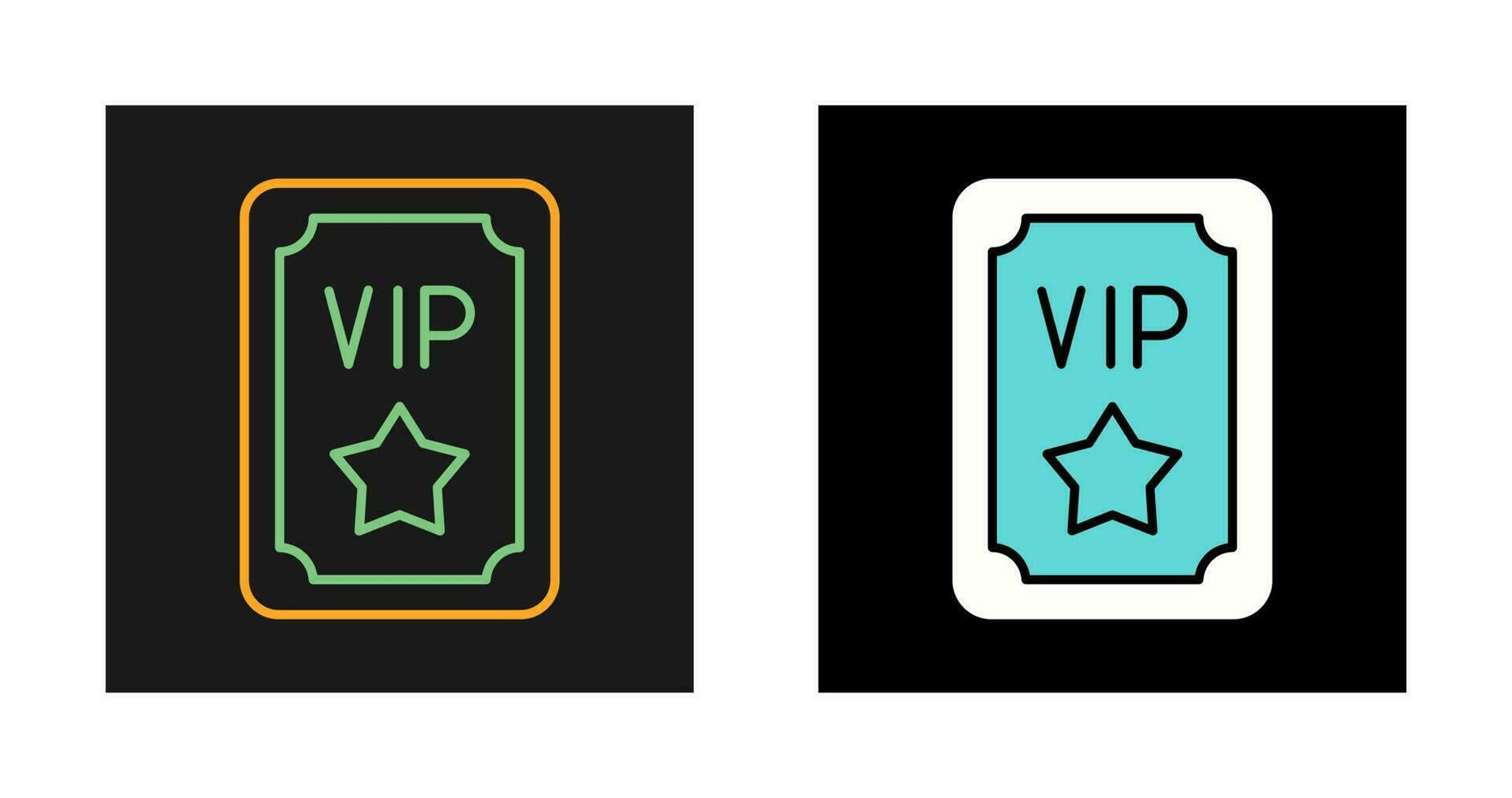 Vip Pass Vector Icon