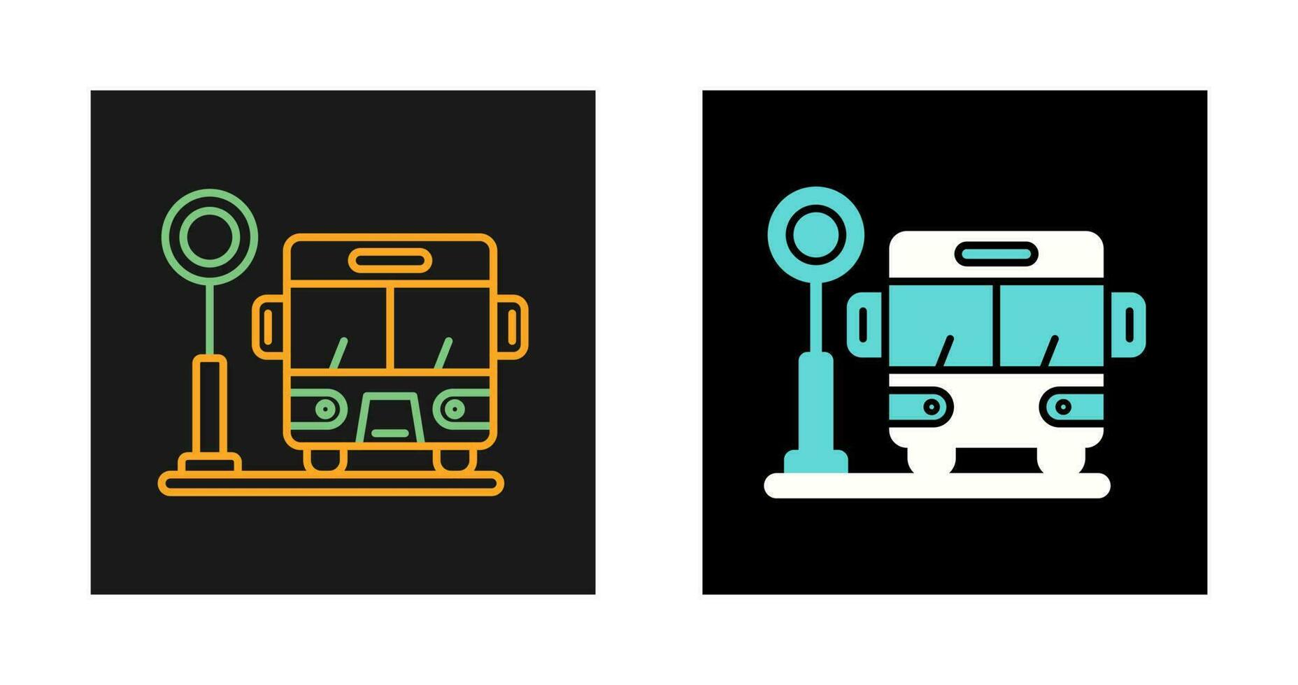 Bus Stop Vector Icon