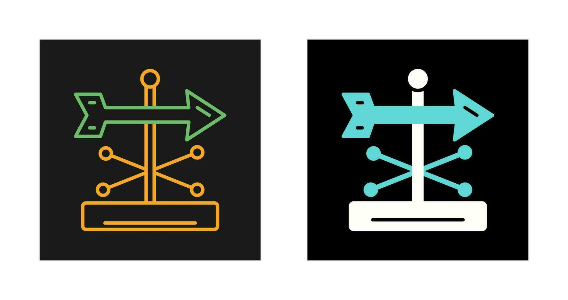 Wind Vane Vector Icon