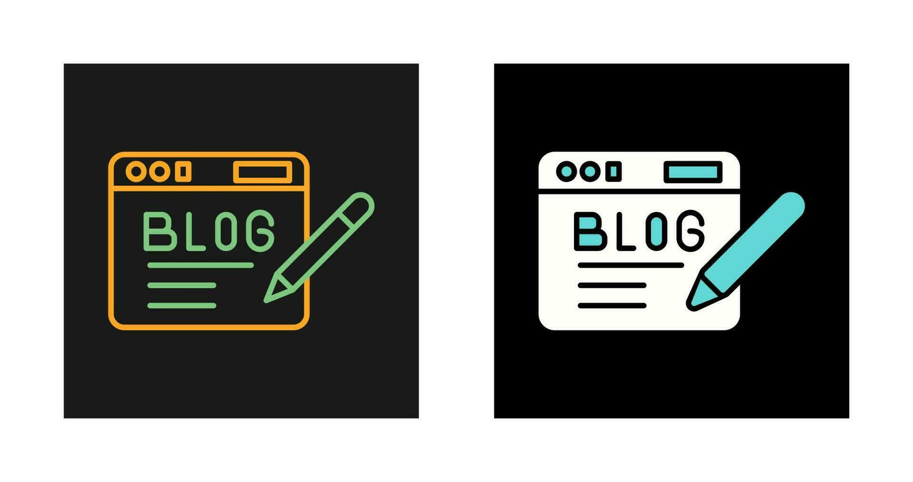 icono de vector de blog