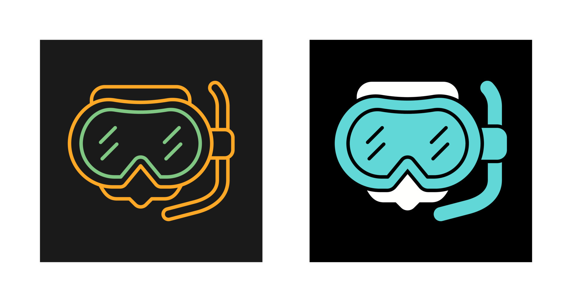 Diving Mask Vector Icon 24018376 Vector Art at Vecteezy