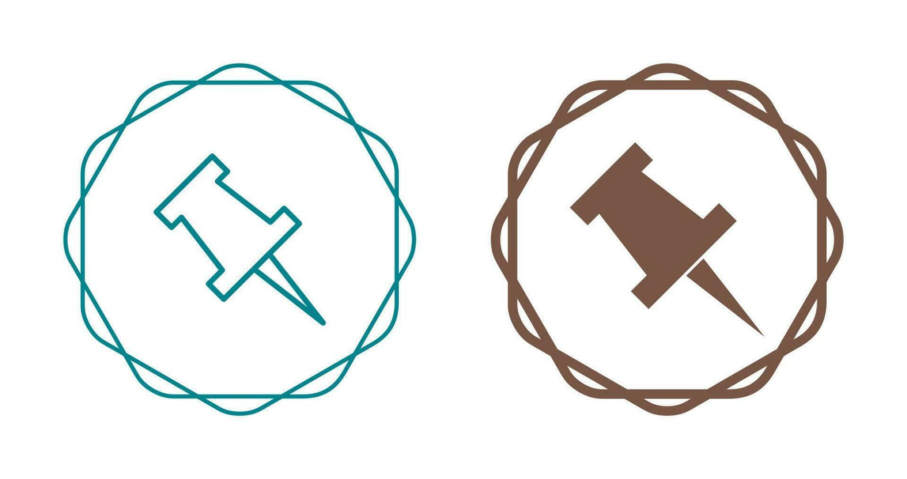 Push Pin Vector Icon