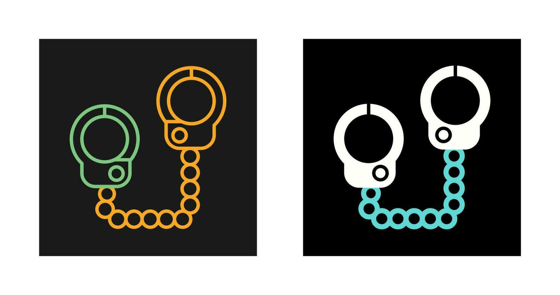 Police Handcuffs Vector Icon