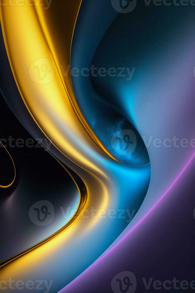 Colorful and Fluid Shapes on an Abstract Background photo