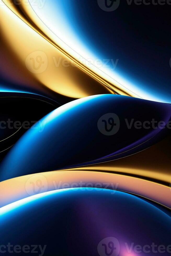 Colorful and Fluid Shapes on an Abstract Background photo