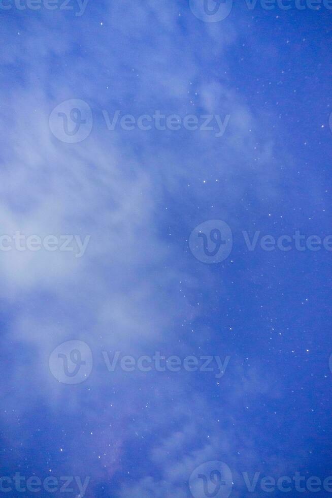 Photo background with a blue star galaxy theme at night