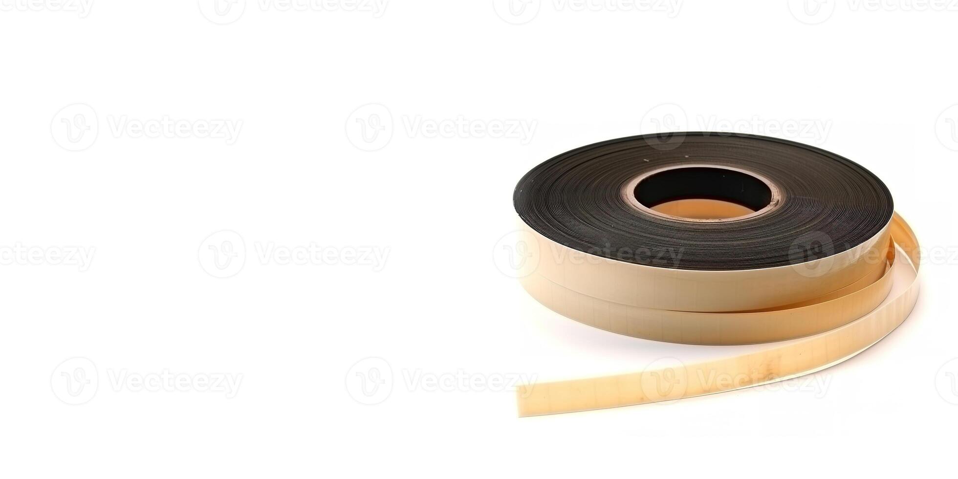 Tape on White Background and Space for Text Mockup Illustration with photo