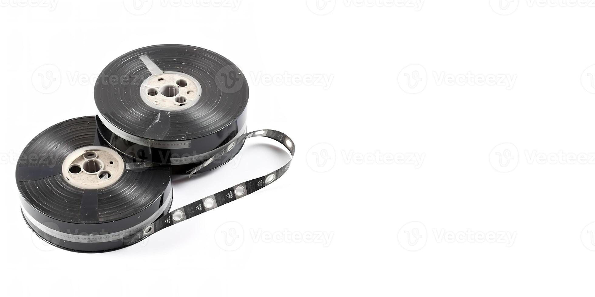 Tape on White Background and Space for Text Mockup Illustration with photo