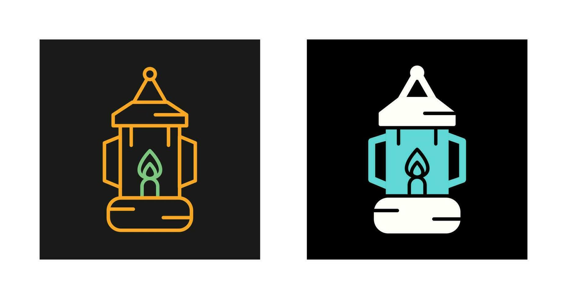 Oil Lamp Vector Icon