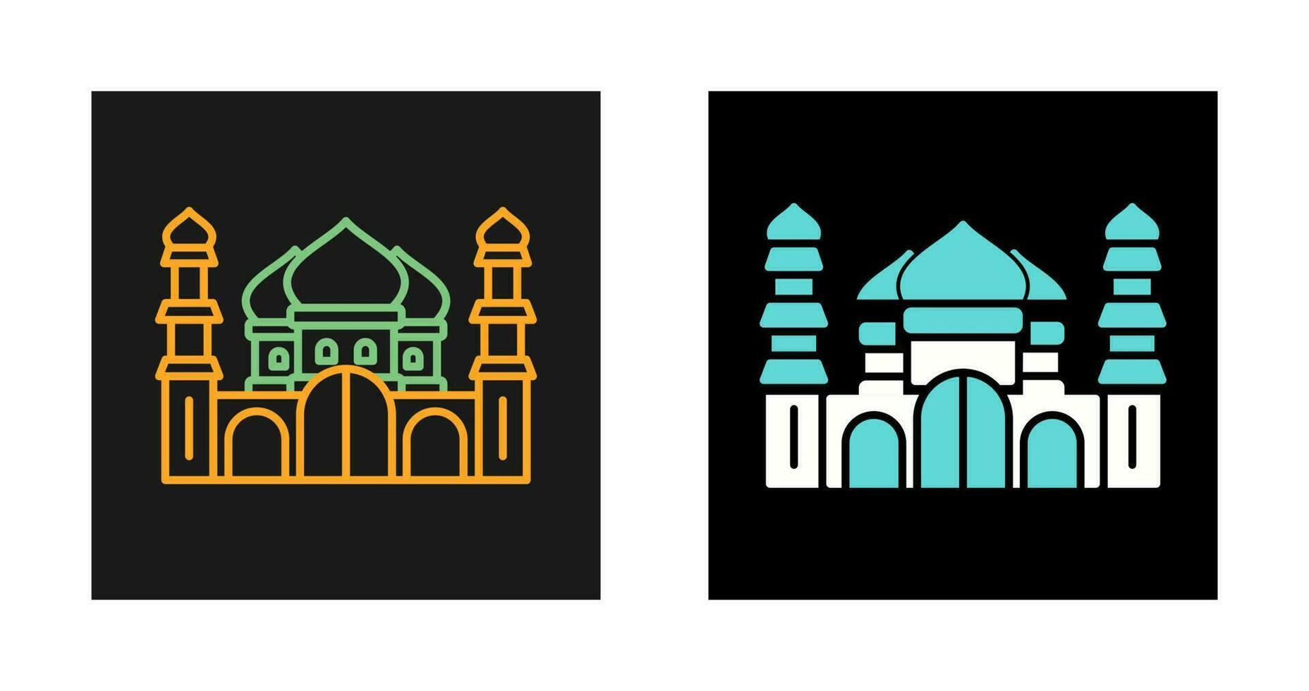 icono de vector de mezquita