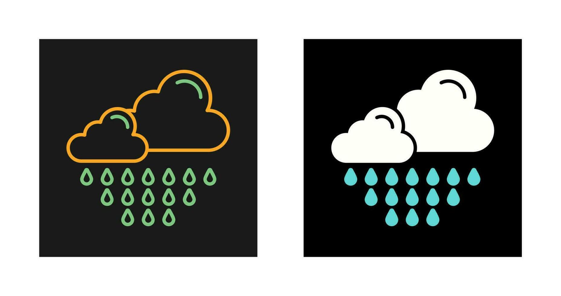 icono de vector de lluvia