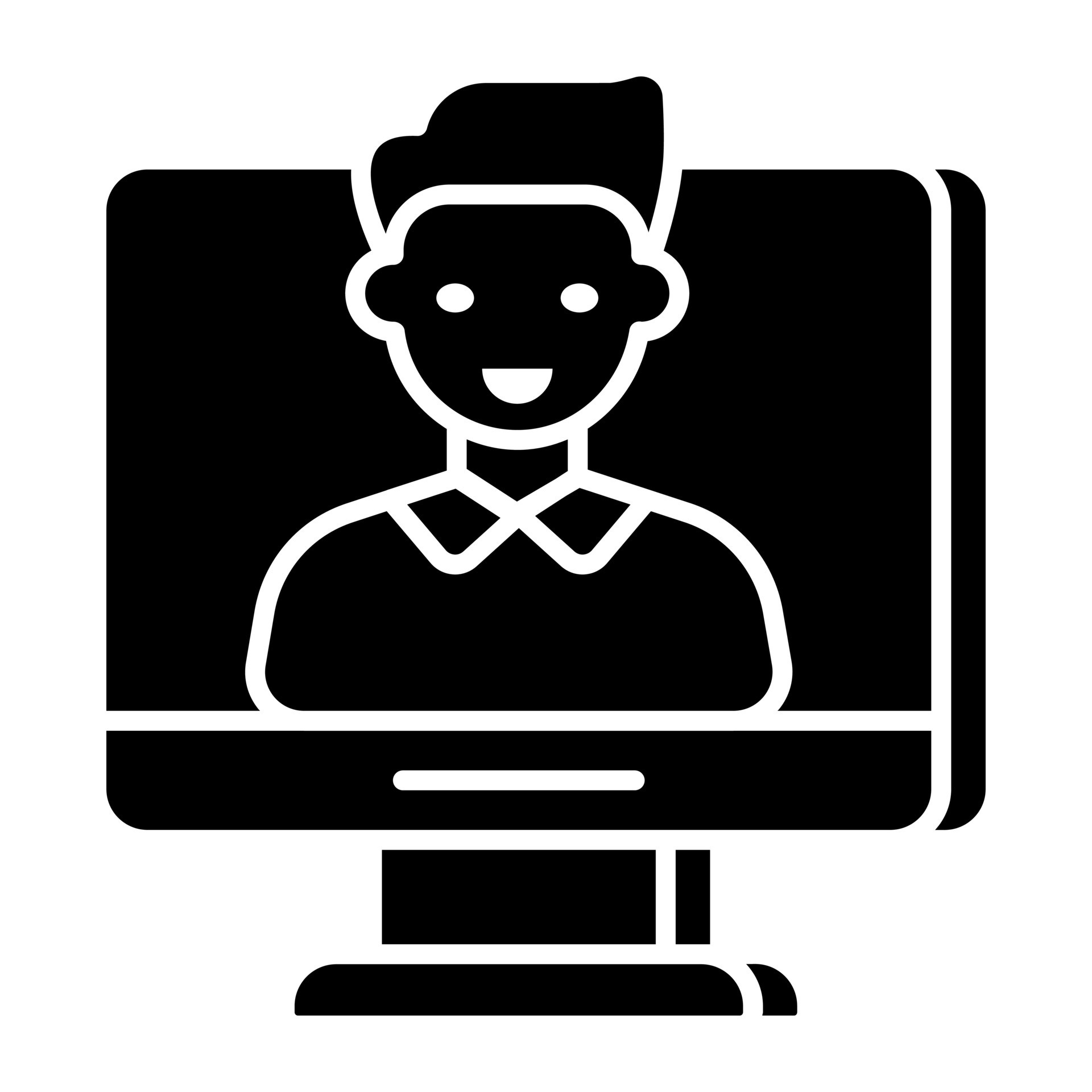 A solid design icon of video call 24020135 Vector Art at Vecteezy