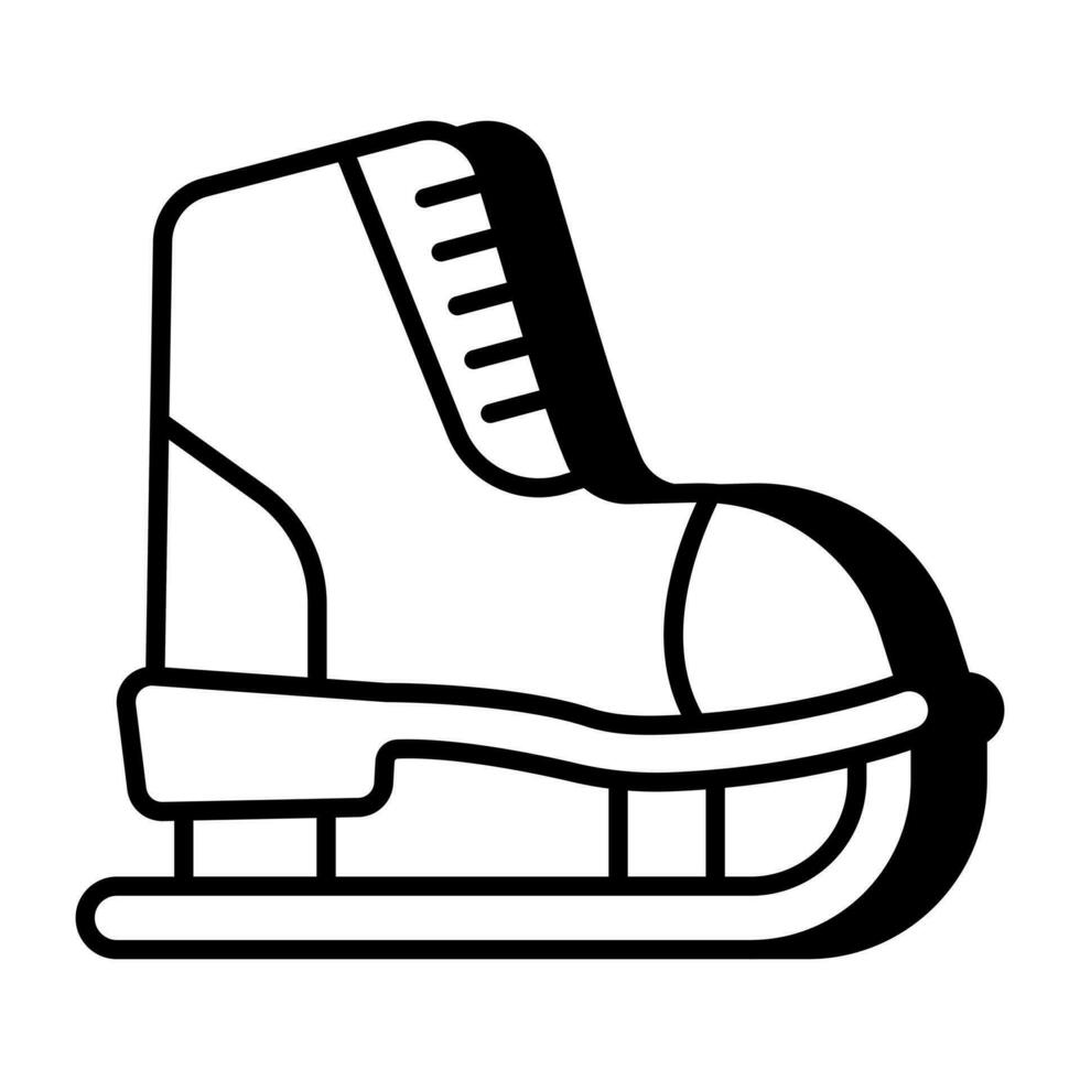 Vector design of ice skate