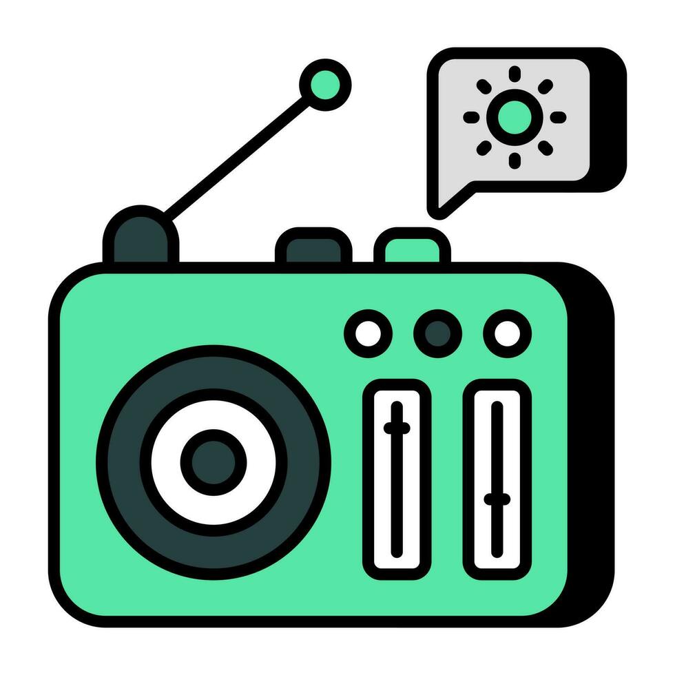 A vector design of radio weather forecast
