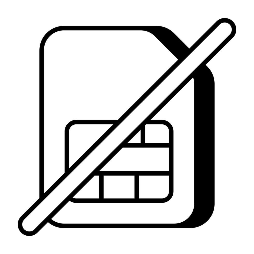 A creative design icon of no sim 24020294 Vector Art at Vecteezy