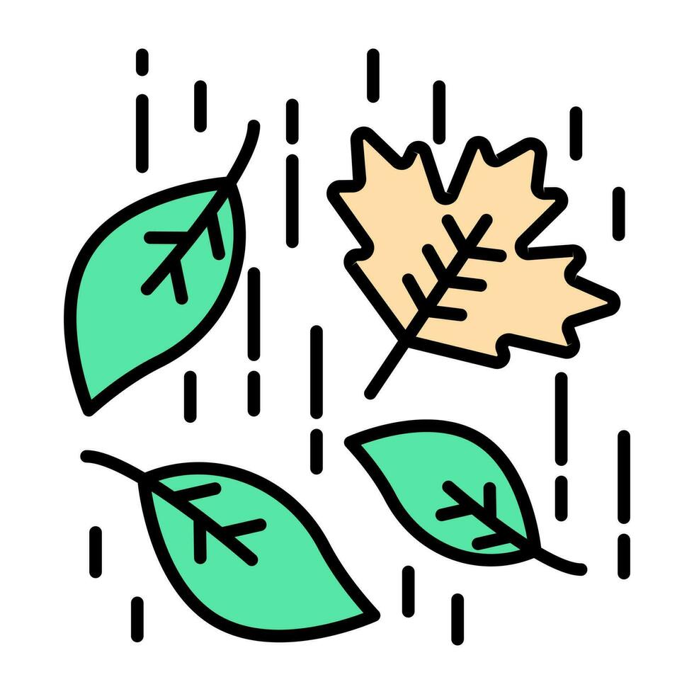 A perfect design icon of flying leaves vector