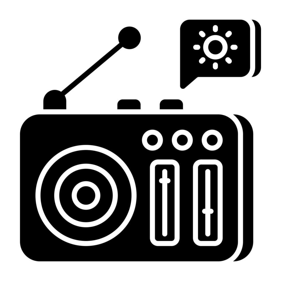 A vector design of radio weather forecast