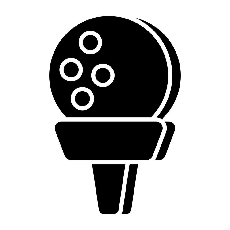 A unique design icon of golf tee vector