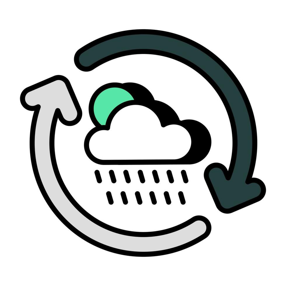 Rainfall icon in perfect design vector