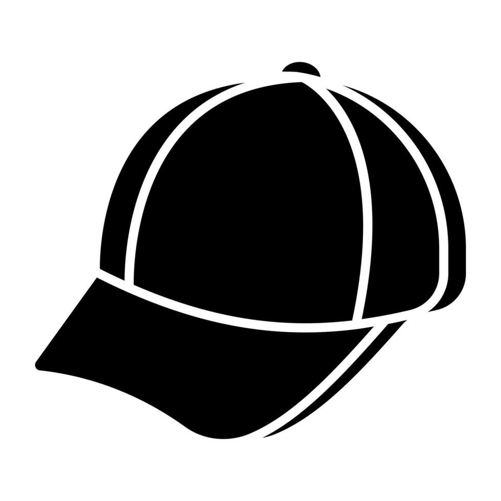 A unique design icon of p cap vector