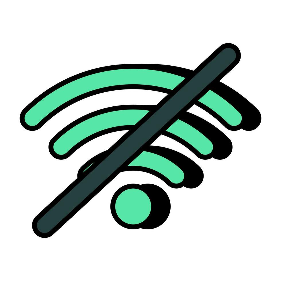 Premium download icon of no wifi vector