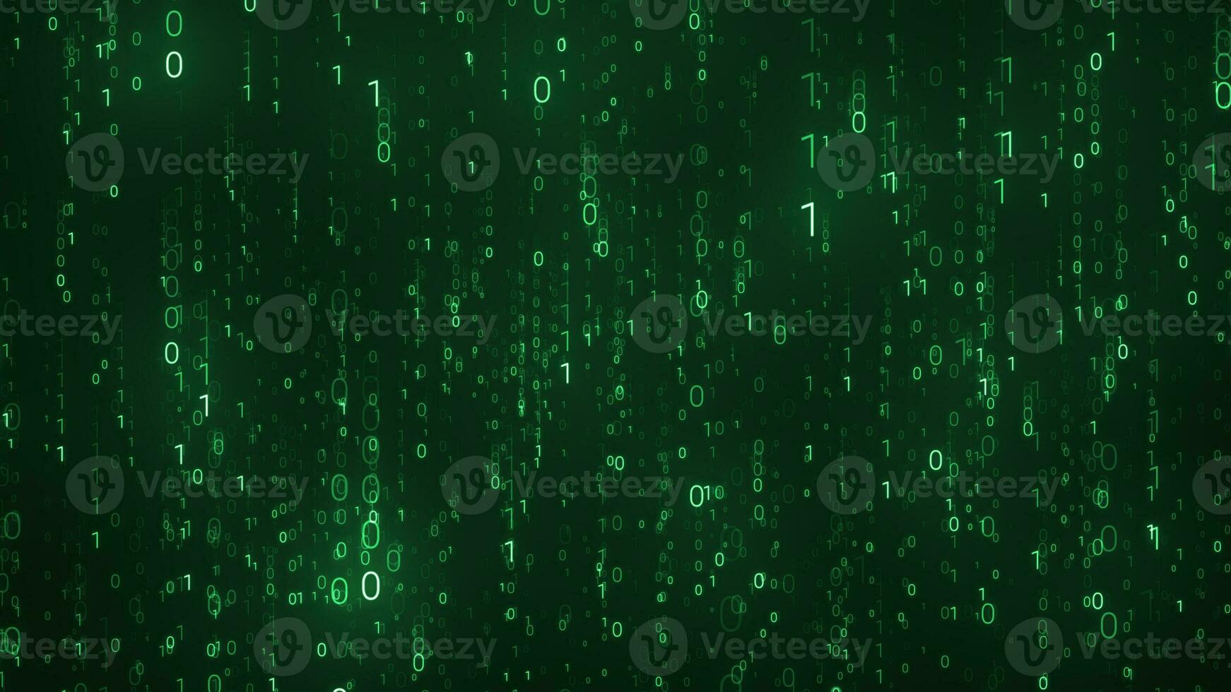 Lots of Matrix Binary Code Random Number Falling Background photo