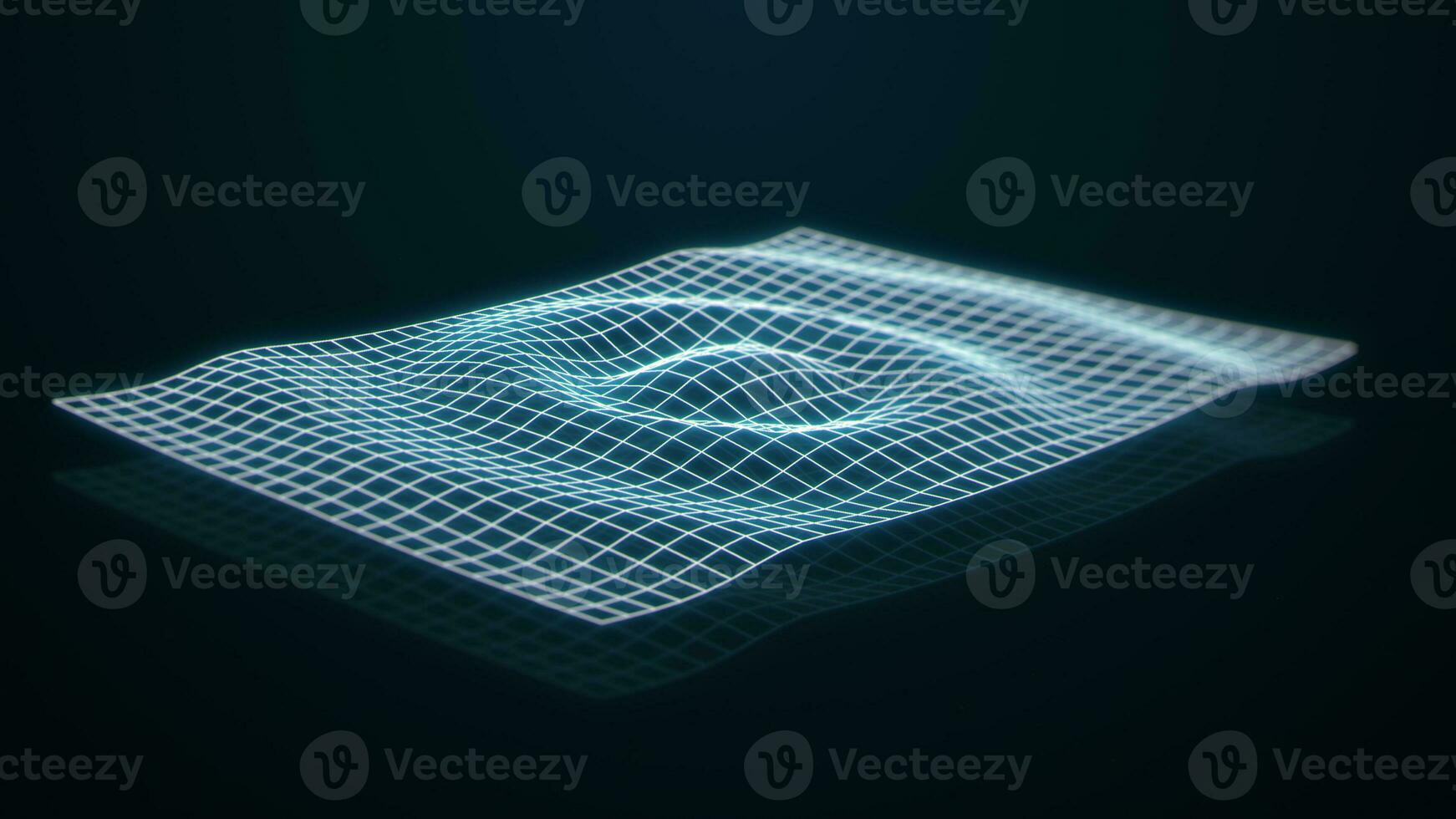 Sonar Wave Scan WireFrame Background photo