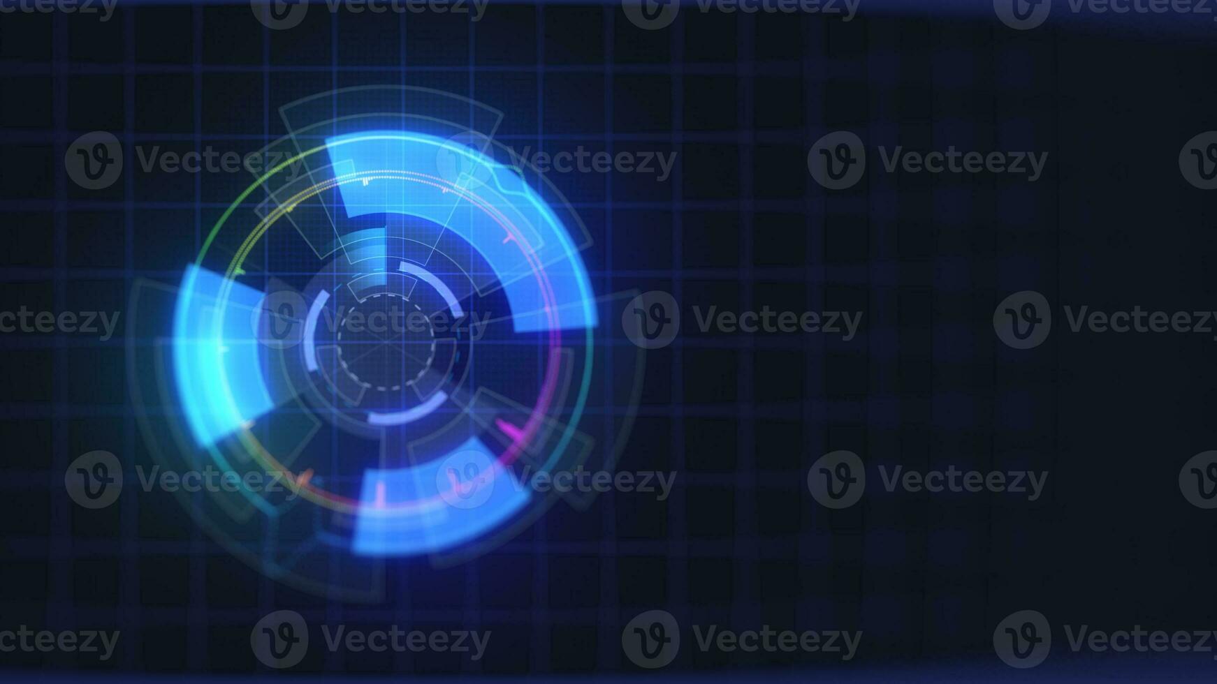 Abstract Futuristic Digital Technology Hud Equalizers Background photo