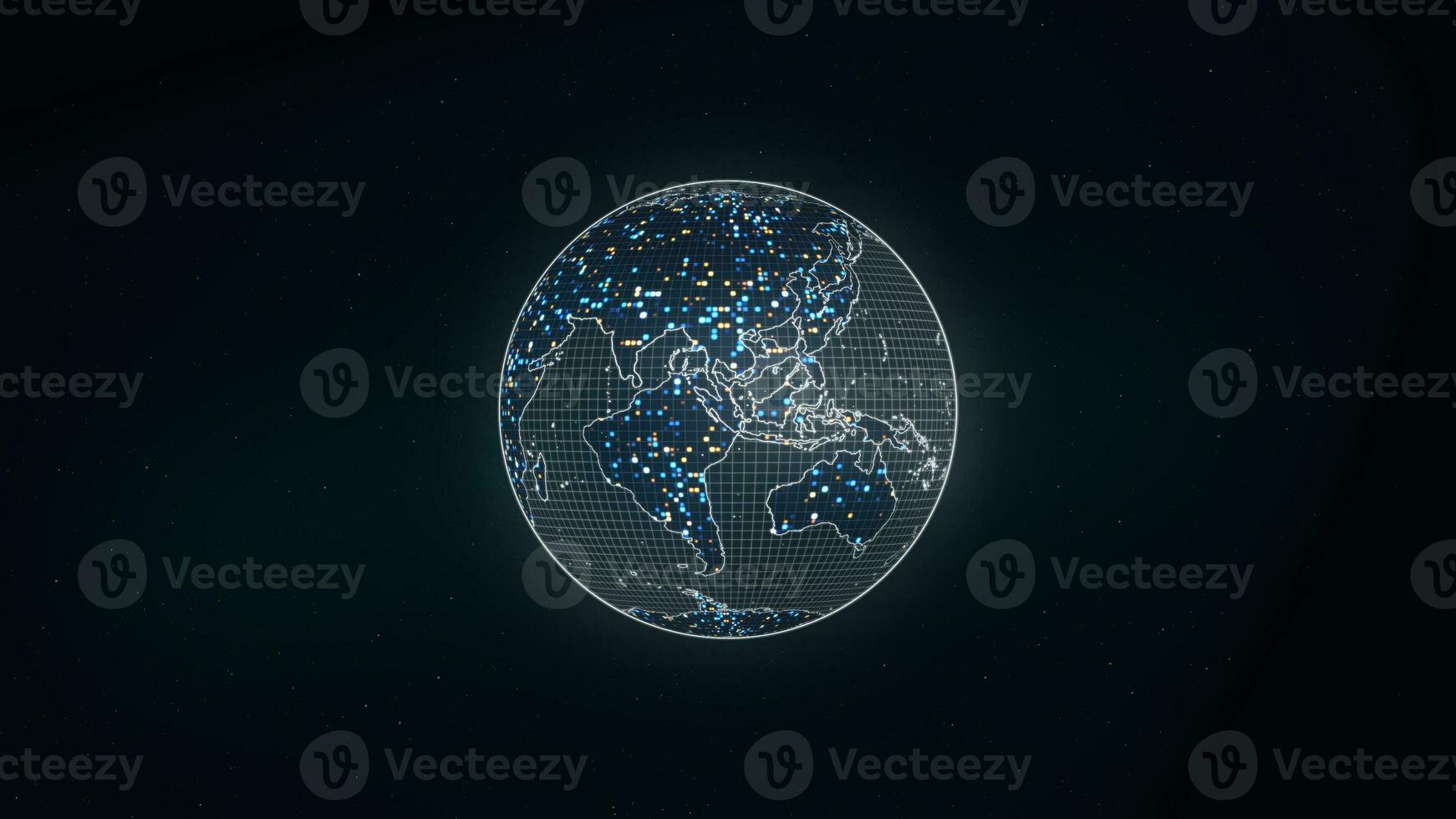 tecnología digital tierra mundo en espacio antecedentes foto