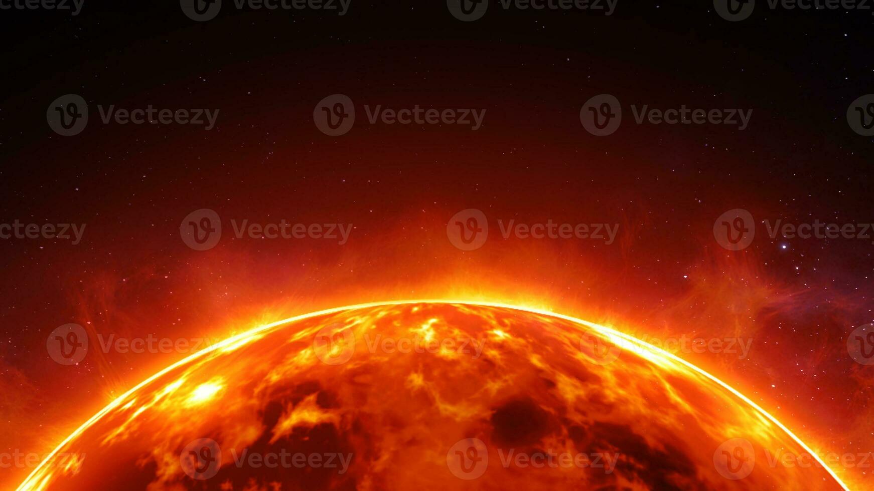Solar Sun on Galaxy Space Background photo