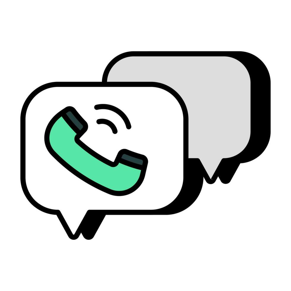 An icon design of communication vector