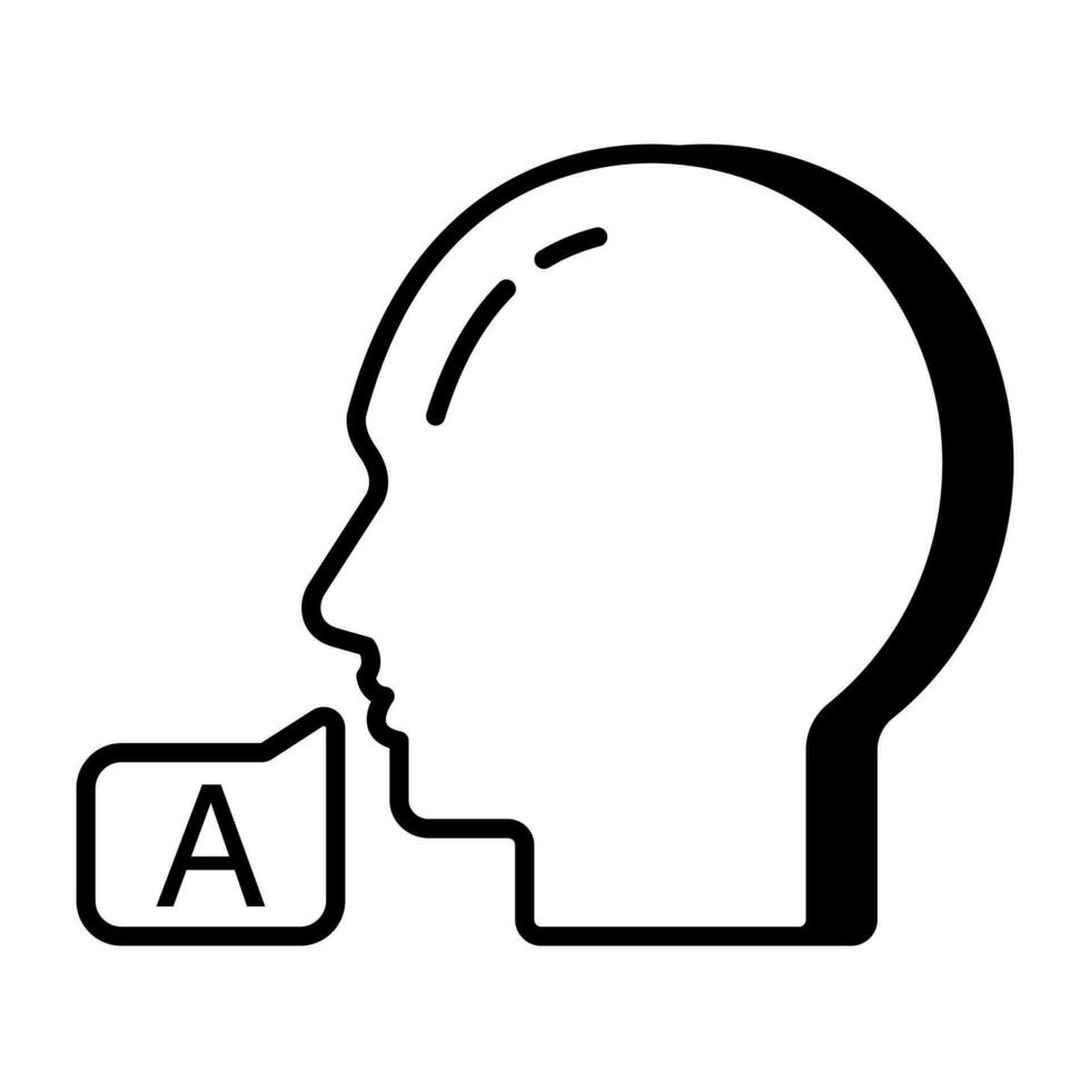 An icon design of communication vector