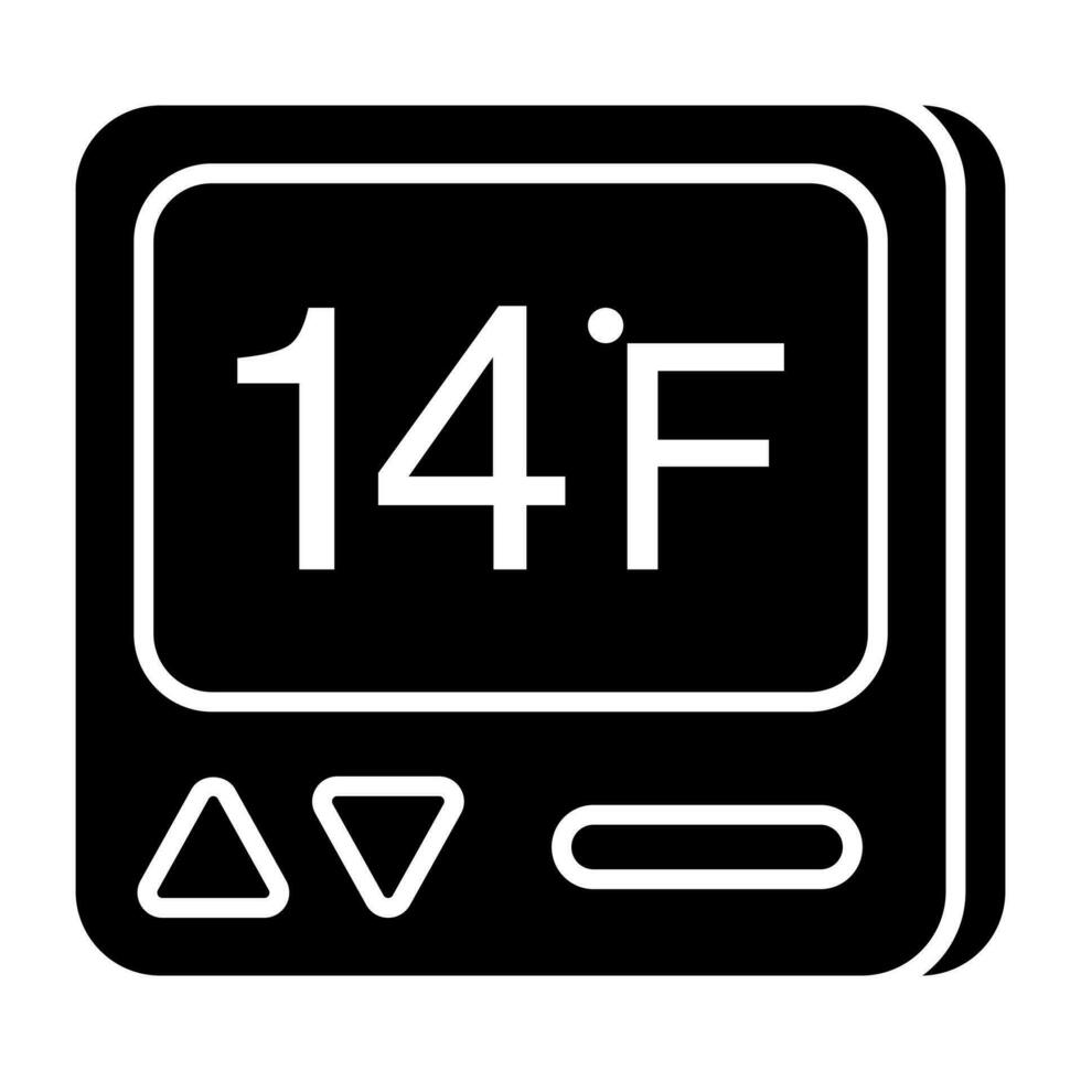 A creative design icon of thermostat vector