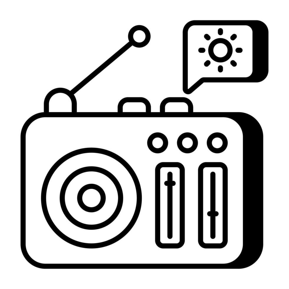 A vector design of radio weather forecast