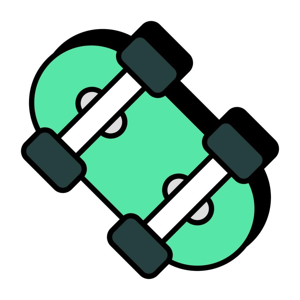 An icon design of skateboard vector