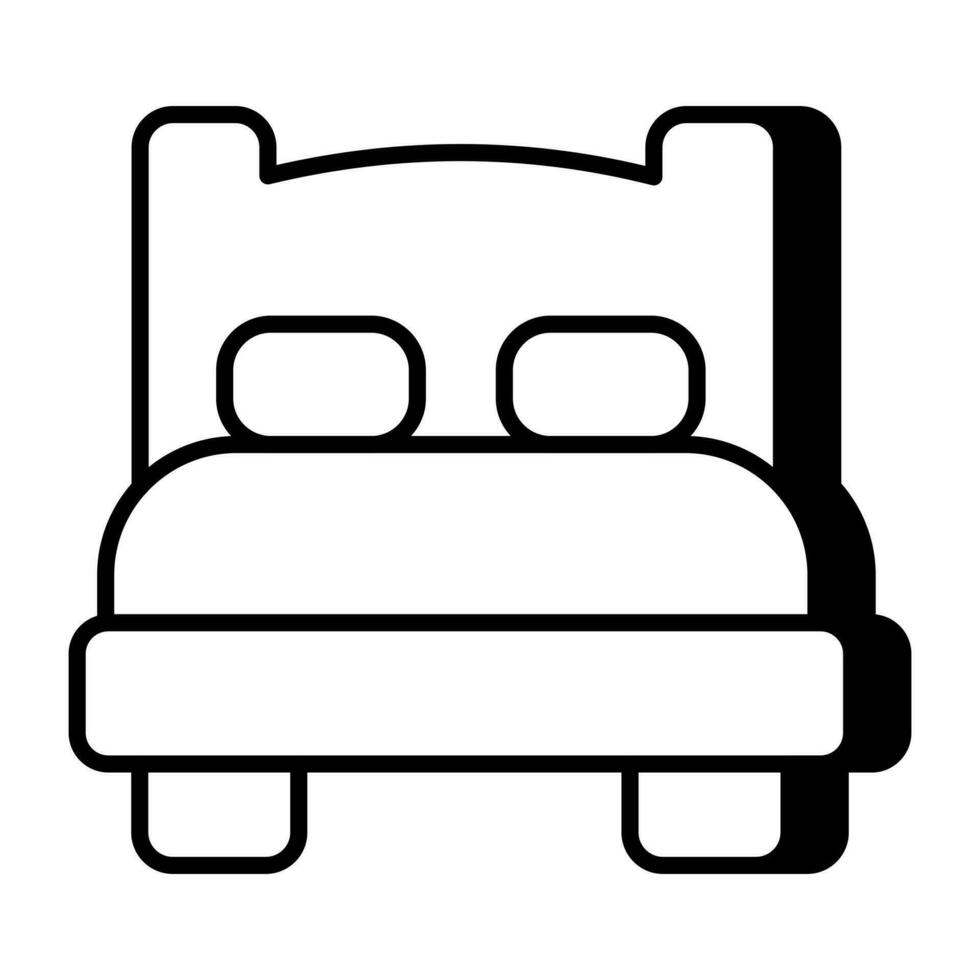 Premium download icon of bed vector