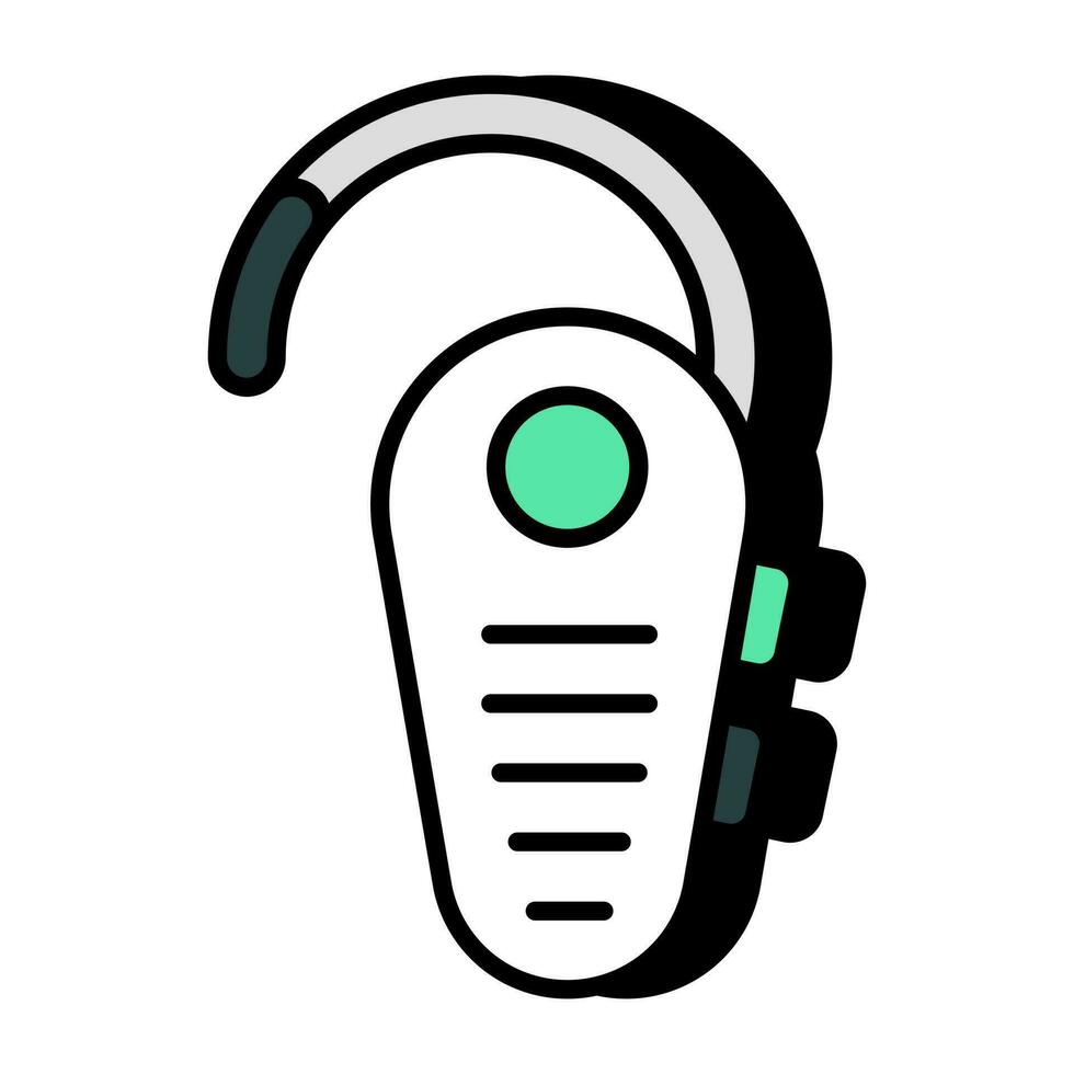 un icono diseño de oído Bluetooth vector