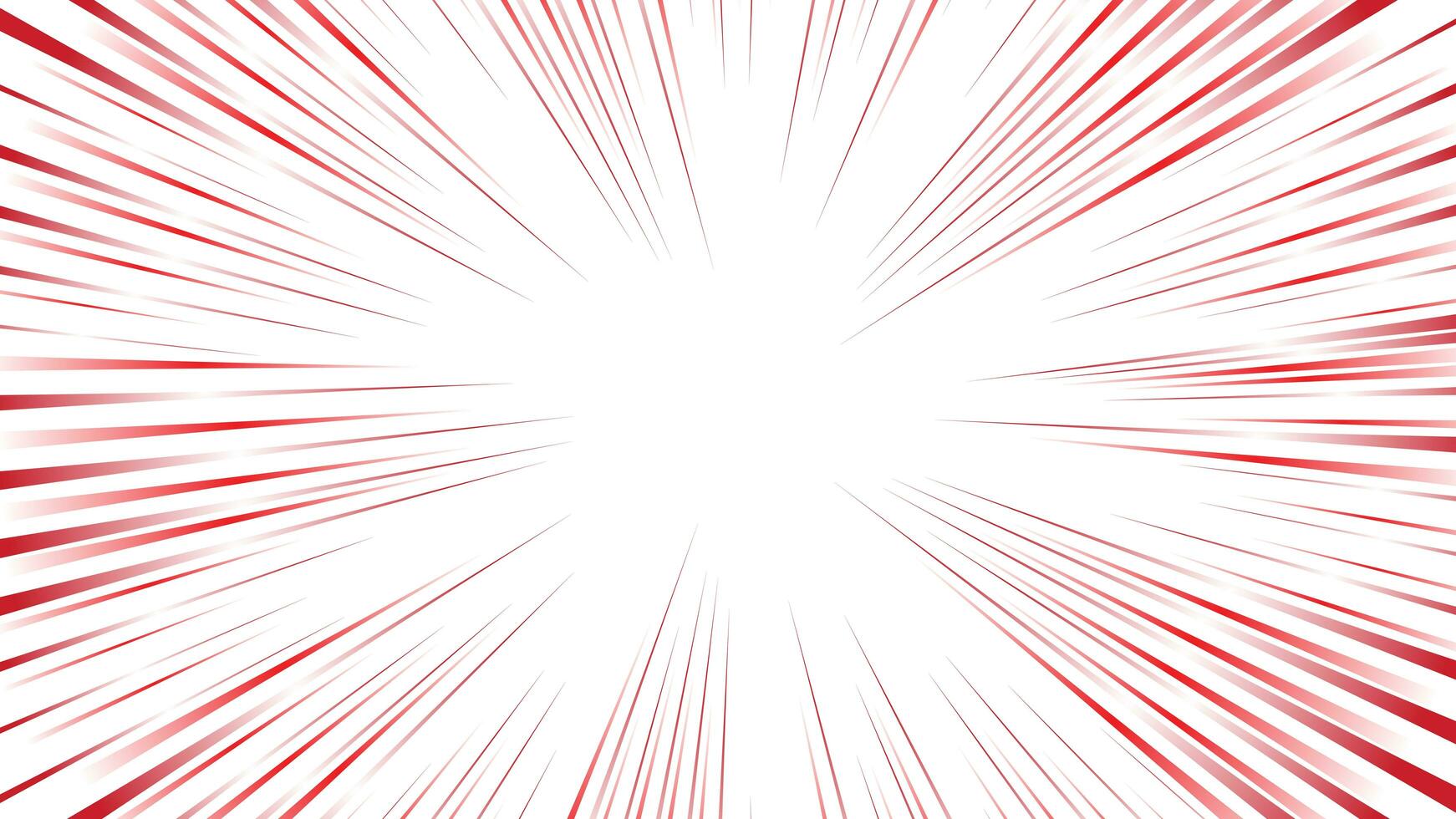 Red abstract background with rays and a speed oncoming lines background design for comic or other. Image with 16.9 aspect ratio. photo