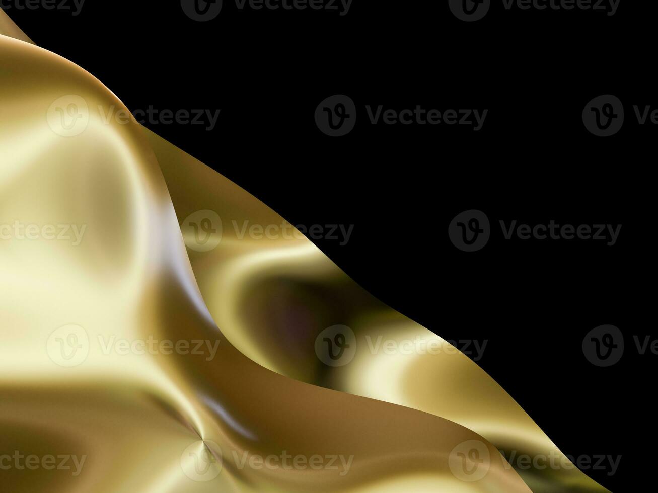 resumen oro ola metal diseño. brillante dorado diseño elemento en oscuro antecedentes para negocio tarjeta o tecnología sitio web antecedentes. foto