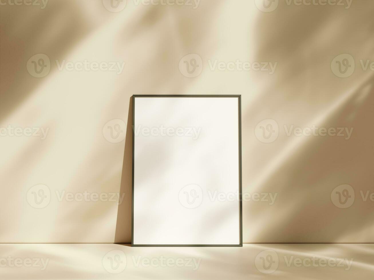 mínimo imagen póster marco Bosquejo en pastel piso con sombra foto
