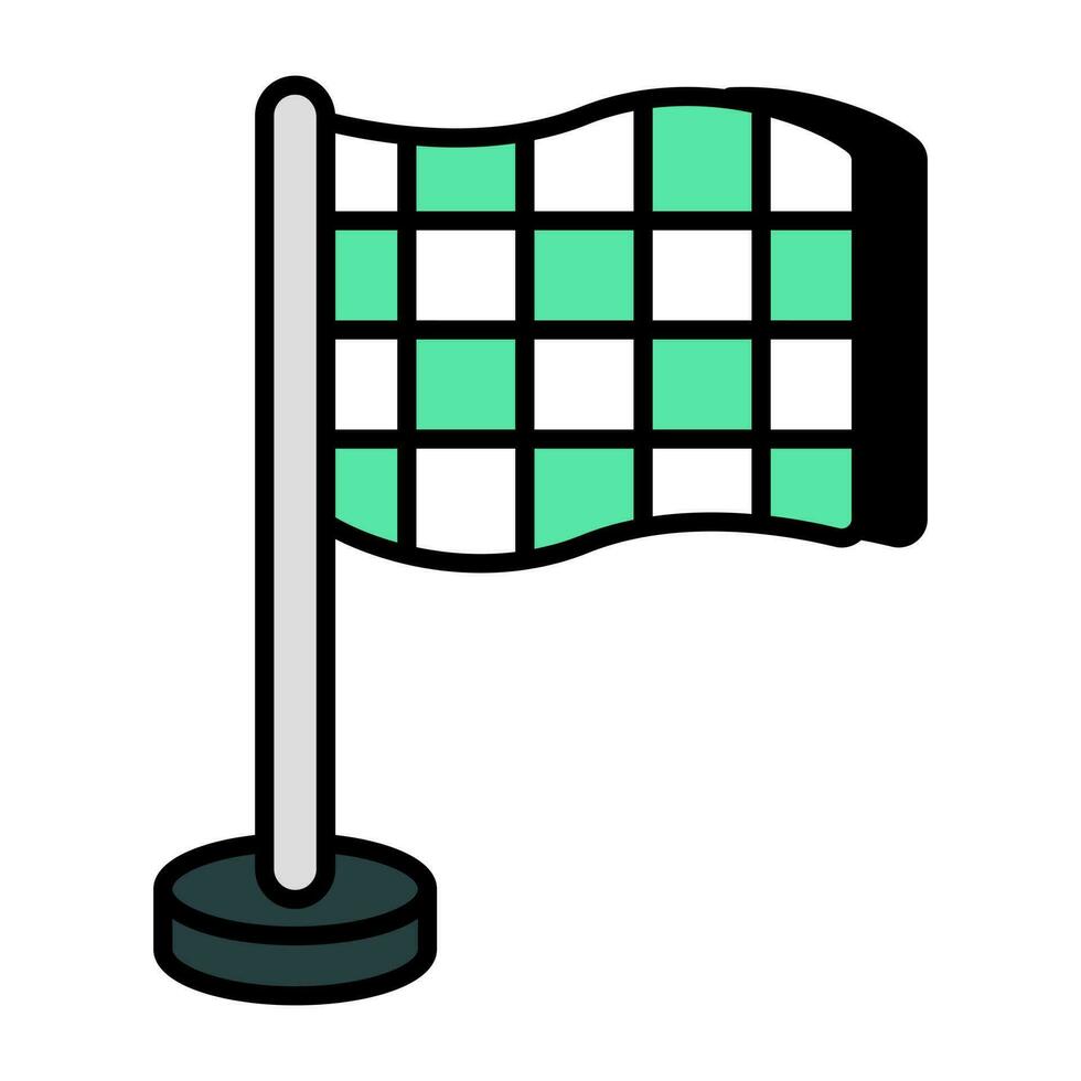 A unique design icon of flag vector