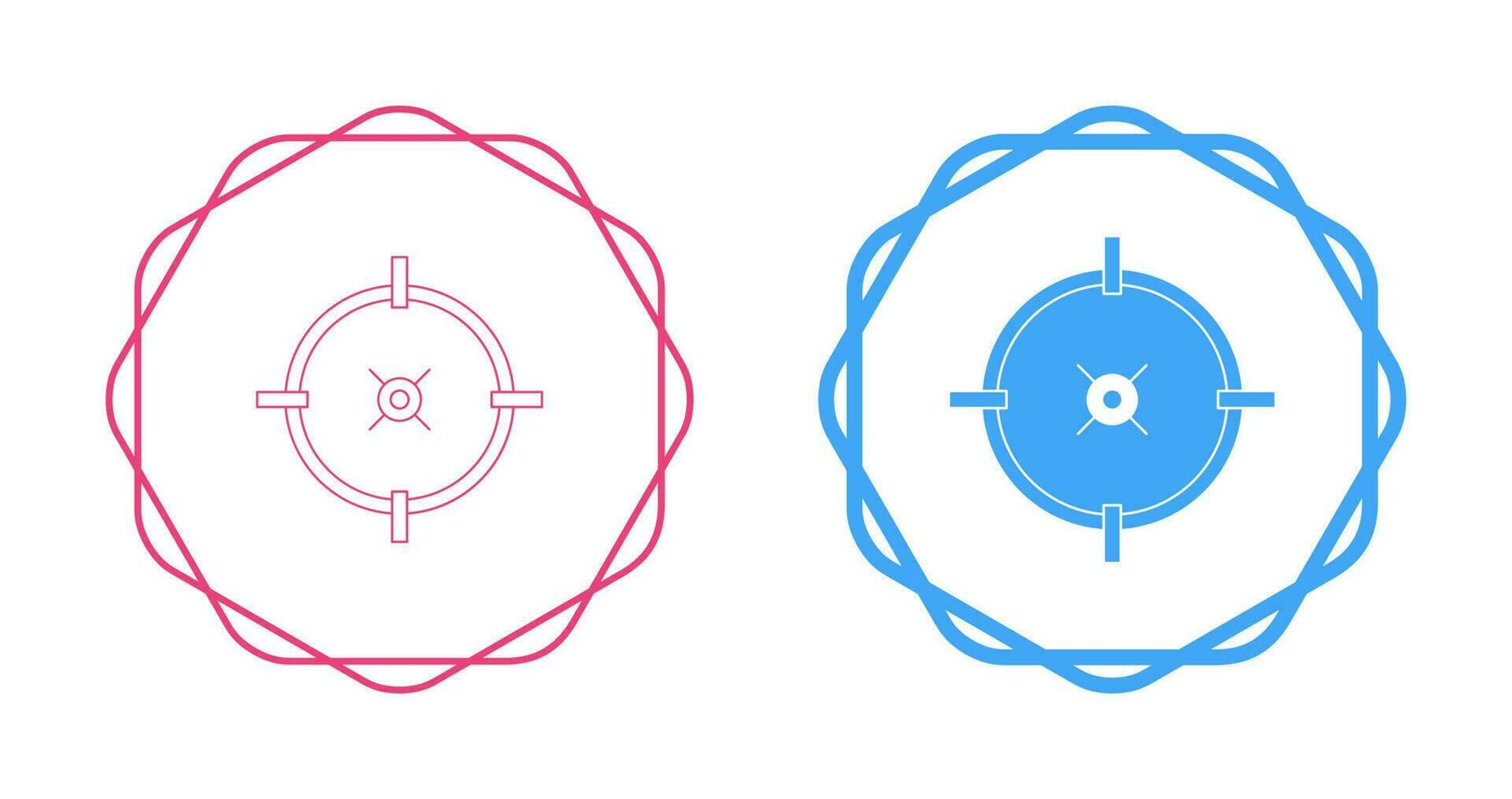 Target Location Vector Icon